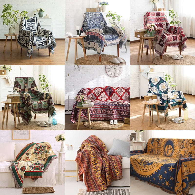 Bohemian Multifunctional Sofa Blanket